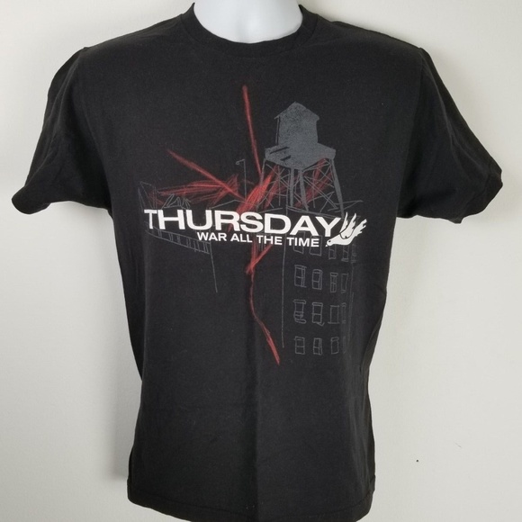 Gildan Other - Thursday War All the Time Band Dove Logo Medium